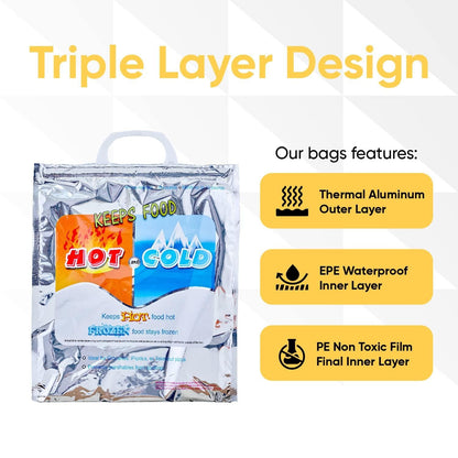 Hot and Cold Reusable Insulated Bags