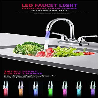 Color LED Light Changing Glow Sensor Water Faucet Tap